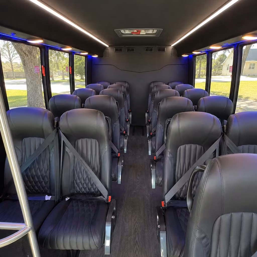 25 passenger minibus inside