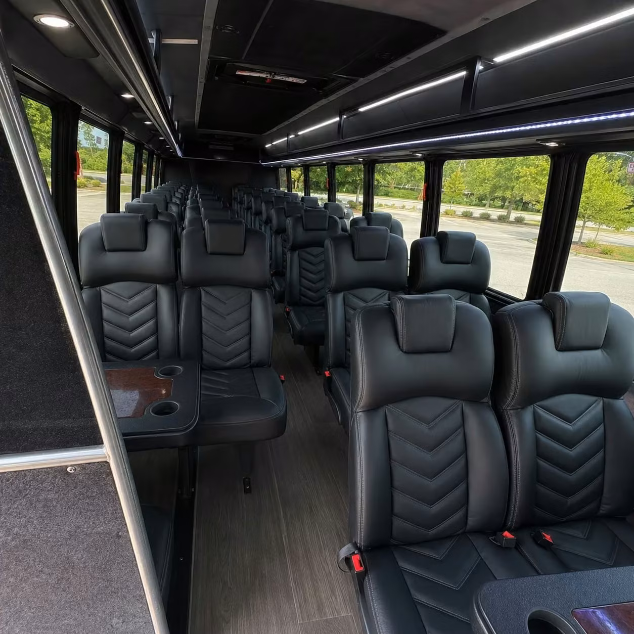 25 passenger minibus interior