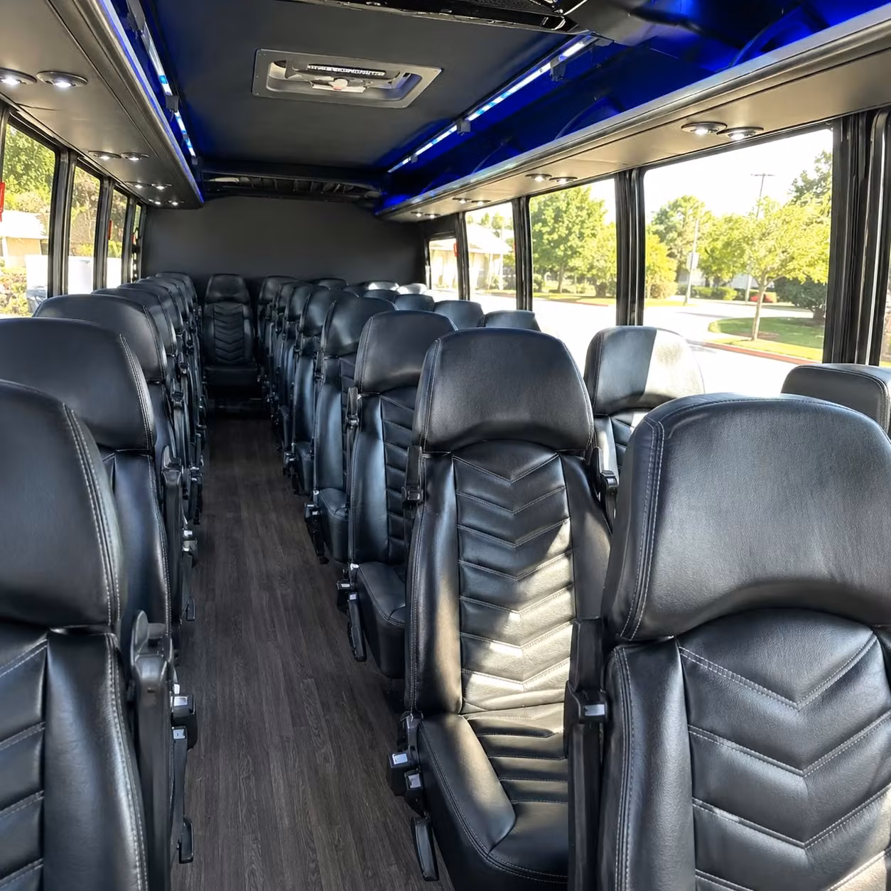 28 passenger minibus inside