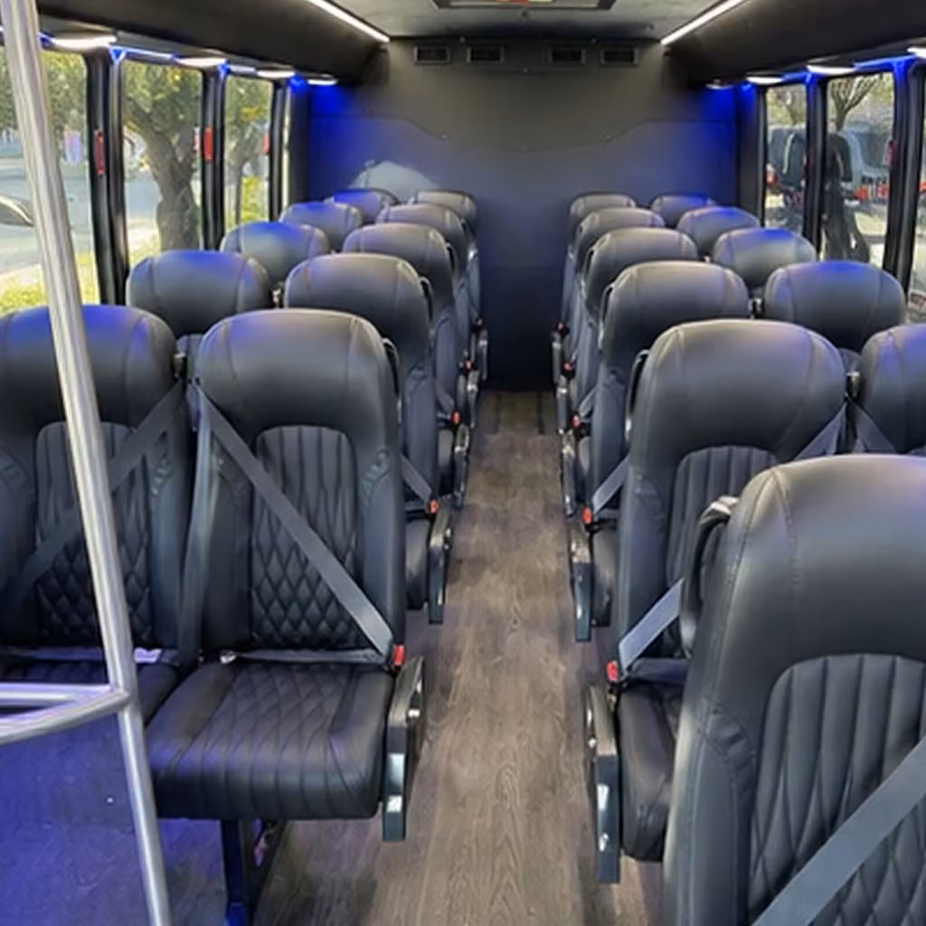 30 passenger minibus inside