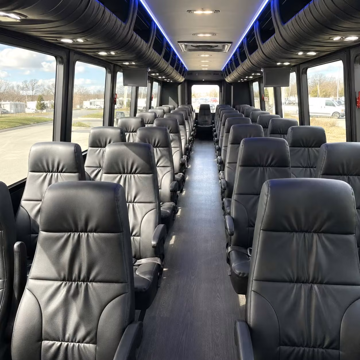 35 passenger minibus inside