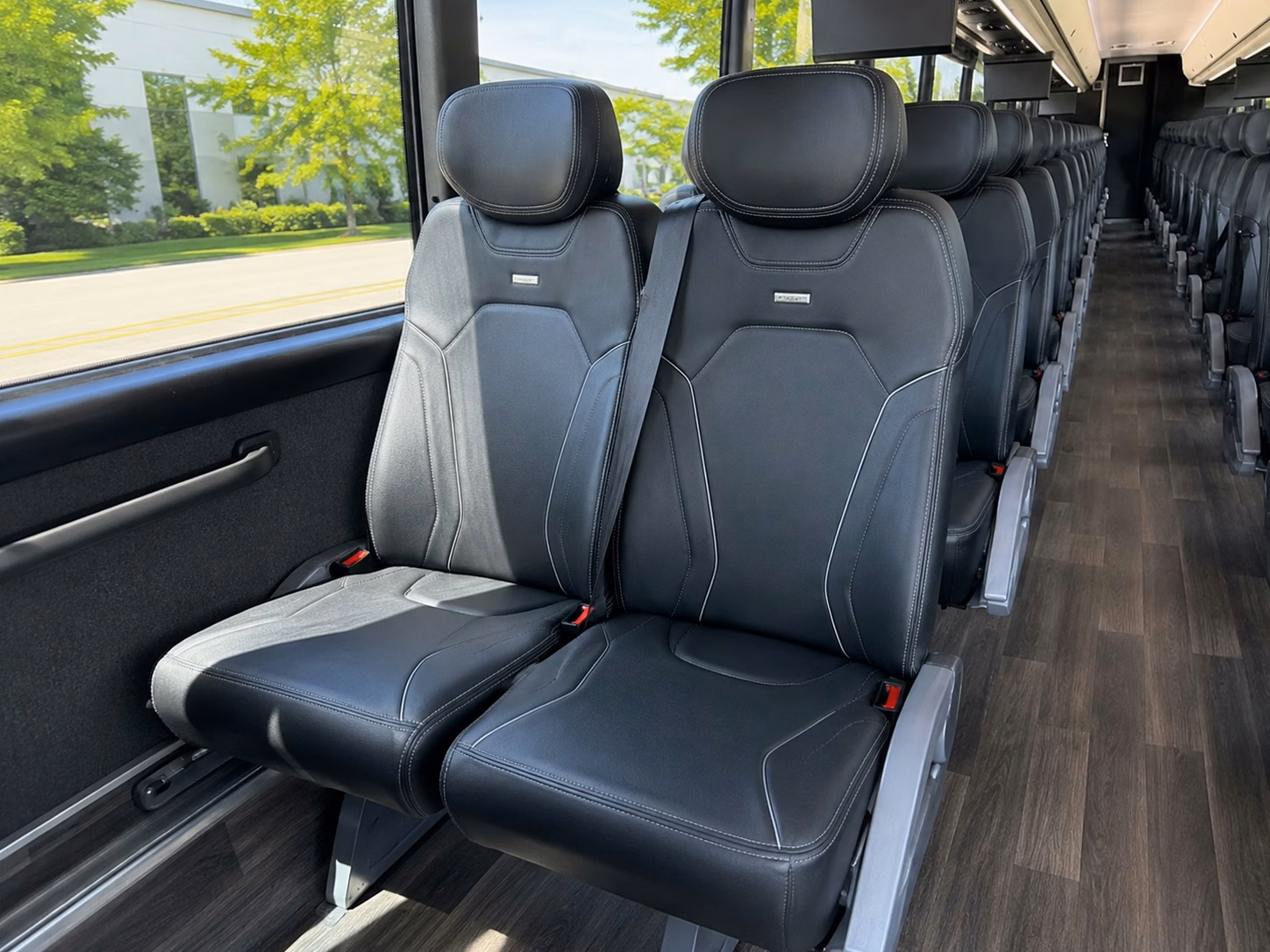 56 passenger charter bus interior
