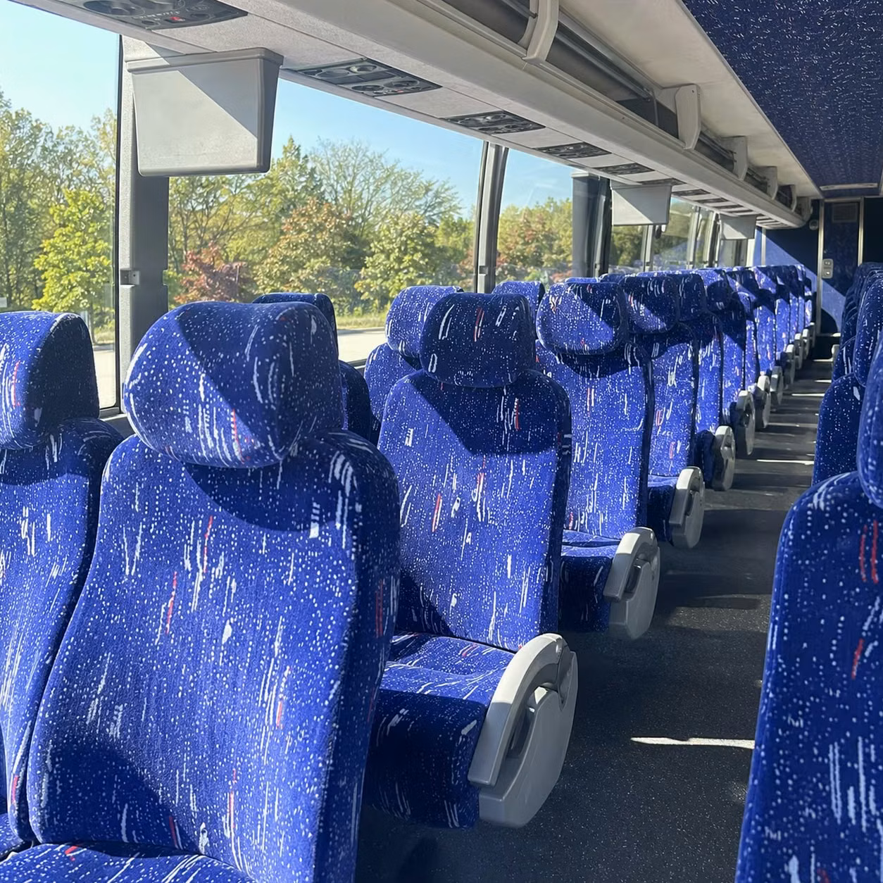 pueblo charter bus rental inside
